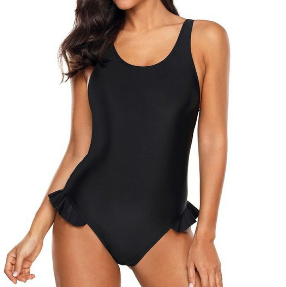 🆕⭐Black flutter monokini one piece swimsuit